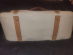 Dooney and Bourke Large White Pebble Grain Leather Purse/Tote + Wallet