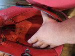 Valentino Garavani "Rockstud" Red Leather Handbag