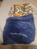 Dooney & Bourke Canvas Giraffe Print Tote + Wristlet