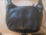 COACH Black Pebble Grain Leather Purse