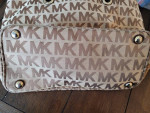 Michael Kors Logo Brown Jacquard Purse