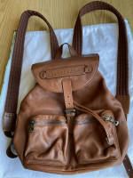 LongChamp leather backpack