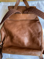 LongChamp leather backpack