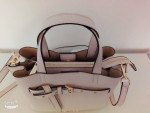 authentic new Michael Kors Emilia Pink Small Pebbled Leather Satchel