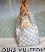 Auth Louis Vuitton Speedy Azur 25