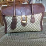 Auth Vintage Gucci Boston Carryall weekender mini luggage large handb