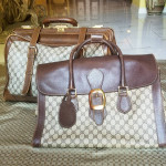 Auth Vintage Gucci Boston Carryall weekender mini luggage large handb