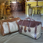 Auth Vintage Gucci Boston Carryall weekender mini luggage large handb