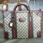 Vintage Gucci Boston Carryall weekender mini luggage handbag