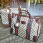 Vintage Gucci Boston Carryall weekender mini luggage handbag