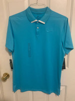 New w/tags NIKE sky Blue Polo Mens Small shirt