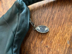 Stone Mountain soft blue leather hobo style bag, perfect cond
