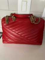 Tory Burch Kira Chevron Red Apple