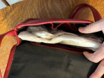 Purse, Claire Chase red leather shoulder bag, new condition