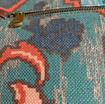 FOSSIL Large Kinley Crossbody Leather/Tapestry Aztec NWOT