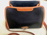 Dooney and Bourke Genuine All-Leather Navy/British Tan handbag