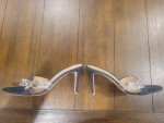 Gianvito Rossi Mule Blue Denim Pump Sandals. Size 40