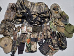 Big lot of Camo Clothing Suits Hats Gloves Accessories etc