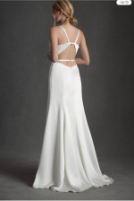 BHLDN Watters Collins Super Simple yet Sexy Wedding Dress