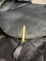 Vera Bradley Black Leather Bag Purse Handbag
