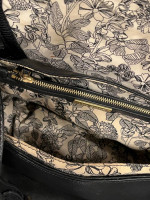 Vera Bradley Black Leather Bag Purse Handbag