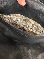 Vera Bradley Black Leather Bag Purse Handbag