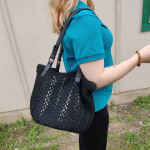 The Sak Black Crochet Purse Handbag