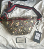 Authentic GUCCI GG Supreme Monogram Space Print Belt Bag