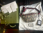Authentic GUCCI GG Supreme Monogram Space Print Belt Bag