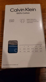 Mens calvin klein ck briefs underwear new in box for sale. Size medium