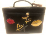 Victoria’s Secret Sequin Wristlet, Train Case and Beauty Bag Set. (Lip