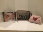 Victoria’s Secret 3pc Pink “Love” Beauty Bag Set