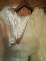 White Faux Fur Cloak Renaissance. Cosplay