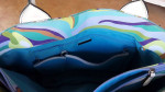 Large rain tote with umbrella
