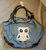 New Tilly's Owl Grey Hobo Bag/Purse