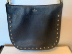 Kate Spade Austin Street Medium Hemsley Black Studded Crossbody Bag
