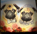 Happy Dog Pug Purse Tote