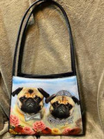 Happy Dog Pug Purse Tote