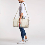 Amazing GUCCI GG Supreme Rare Monogram Web Small Savoy Duffle Weekend