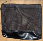 Black Purse with Decorative Gold Elephant