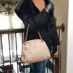 Chanel Matelasse 14th Series Beige Lambskin Gold Metal Chain Shoulder