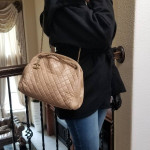 Chanel Matelasse 14th Series Beige Lambskin Gold Metal Chain Shoulder