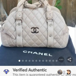 Authentic Chanel Quilted leather handbag