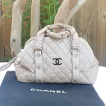 Authentic Chanel Quilted leather handbag