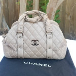 Authentic Chanel Quilted leather handbag