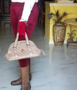 Authentic Chanel Quilted leather handbag