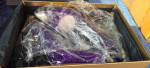 Pumps: Purple Identita CATRHINE BLACK VELVET 120mm