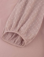 NEW Bebonnie Women Lantern 3/4 Sleeve Causal Loose VNeck Chiffon Blous