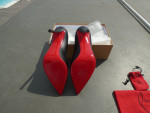 Christian Louboutin APOSTROPHY PUMPS 100 mm Stiletto BLACK 100% authen