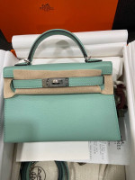 Hermes Mini Kelly Vert D’eau